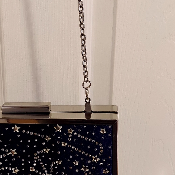 INC Nadia Celestial Clutch NavySilver Handbag SALE - Picture 12 of 12